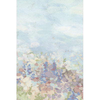 Long Meadow Triptych I by June Erica Vess - Wrapped Canvas Print