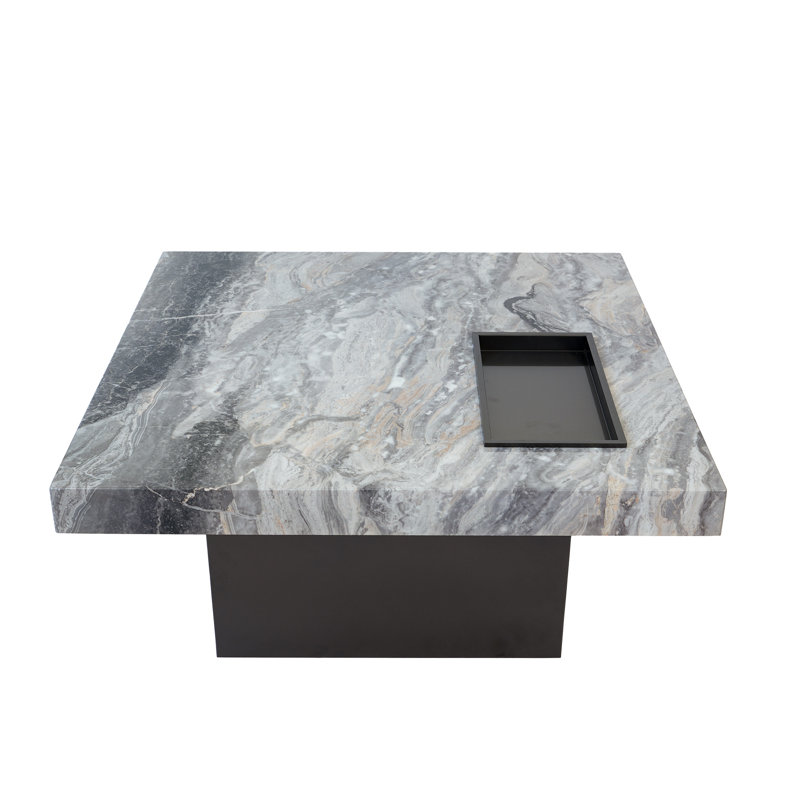 Sintered Stone Top Square Coffee Table