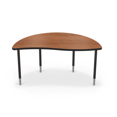 Hierarchy Manufactured Wood Adjustable Half-circle 4 Students Activity Table
