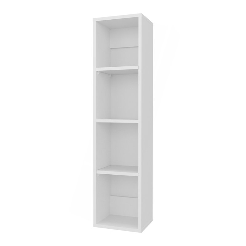 Wall Cabinet, 4 Shelves, White