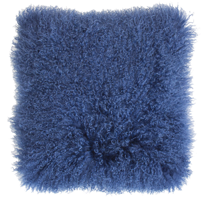 Omar Square Throw Cushion, Blue