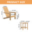 Chaise Adirondack 7 pièces avec table d'appoint et foyer sans fumée-112246776