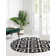 Tapis gris à motif géométrique Mitzy