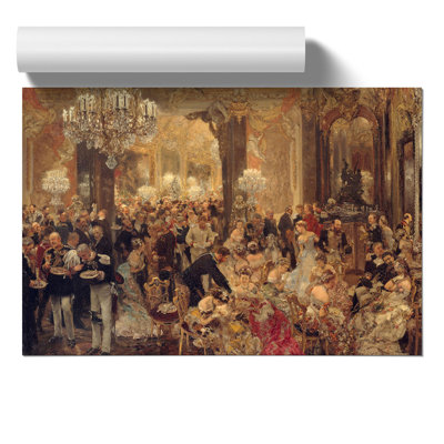 Dinner at the Ball by Adolph Menzel - Frameless Print