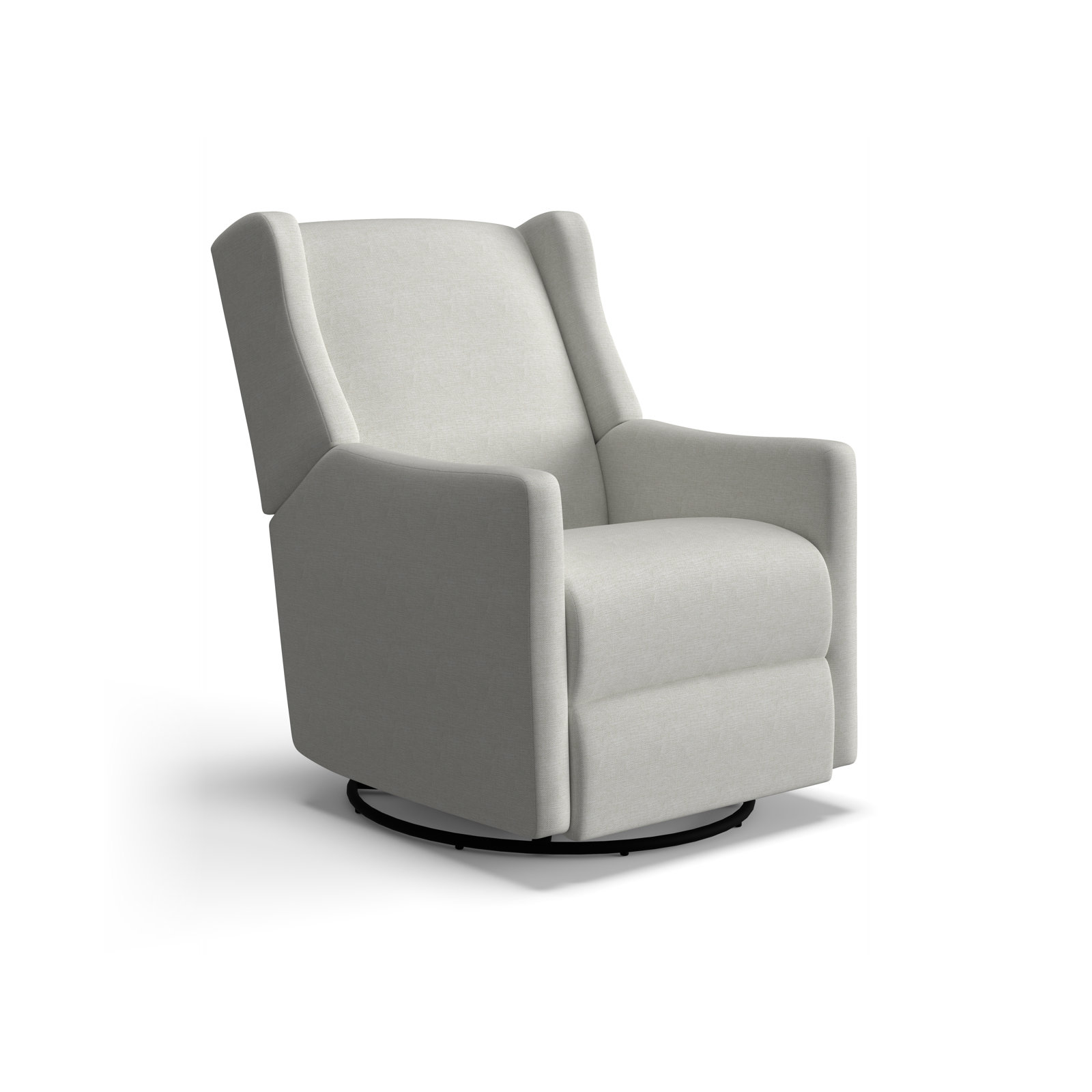 Andrina Swivel Glider, Snow Ivory Performance