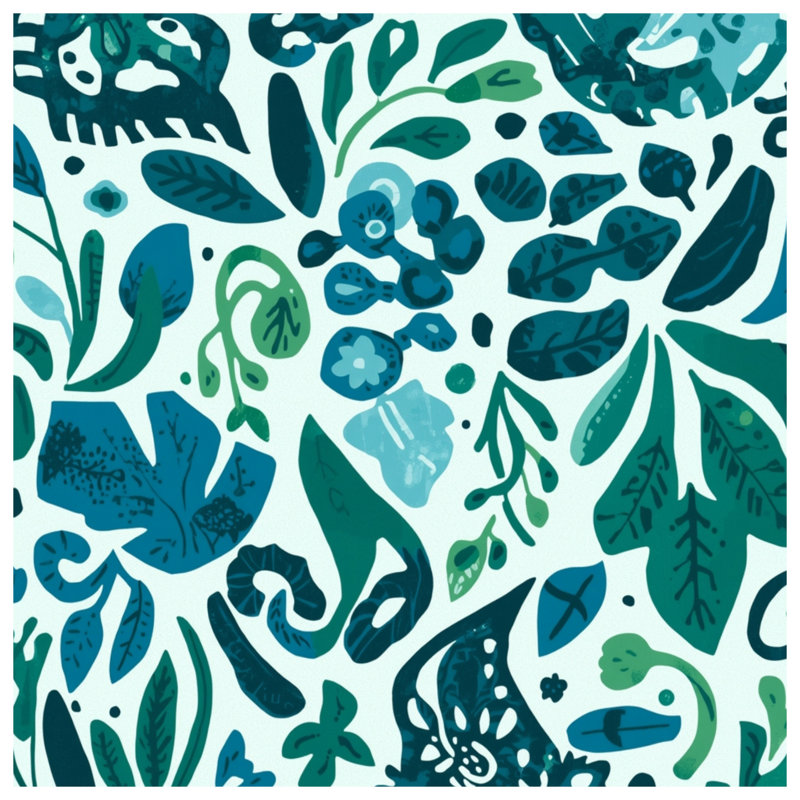 Floral Botanical Pattern Blankets, 50in W x 60in H
