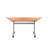 Buariki Trapezoid 4 Person Flip Top 160cm L Modular Training Table with Casters-541549753