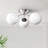 Bellanova 16.5" W 3-Light Modern Glass Globe Semi Flush Mount-1199391745