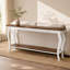 Console extra longue de 180 cm (70,9 po) à placer derrière un canapé, brune