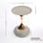 21" Metal Tray Top End Table With Mermaid Tail Base-415887741