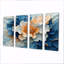 Abstrait aquarelle de pivoines sur une rivière de marbre II - pivoines, décoration murale - art mural traditionnel-2141981624-2141981630