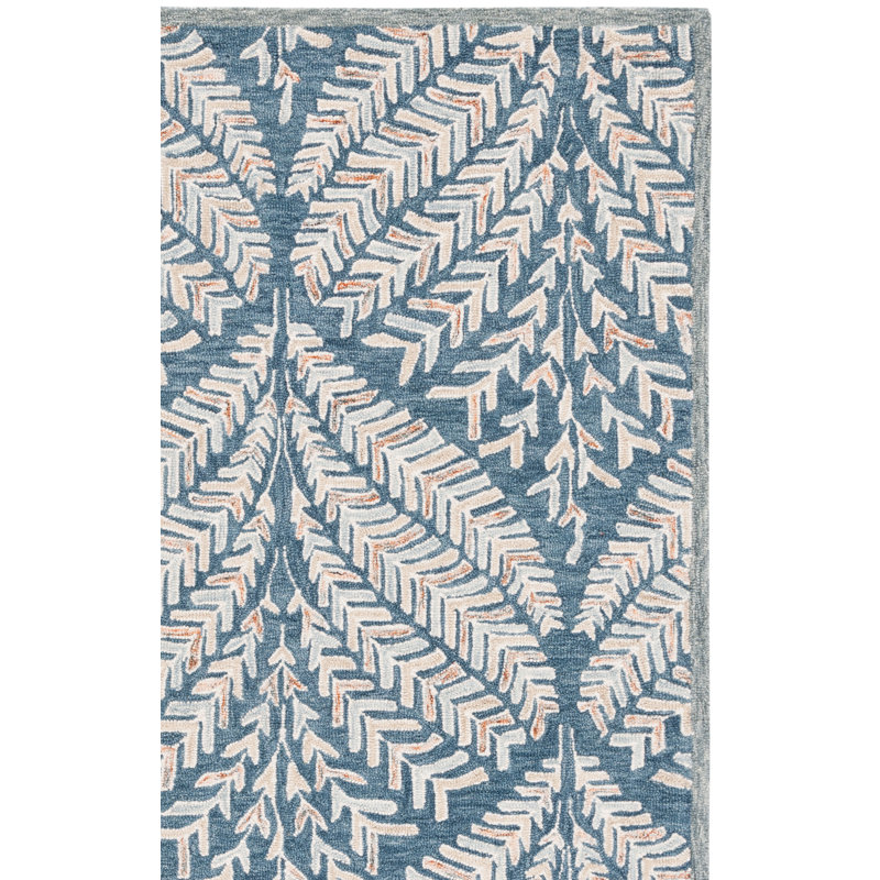 Chaithra Hand Tufted Wool Floral Rug, Rectangle 11' x 15'