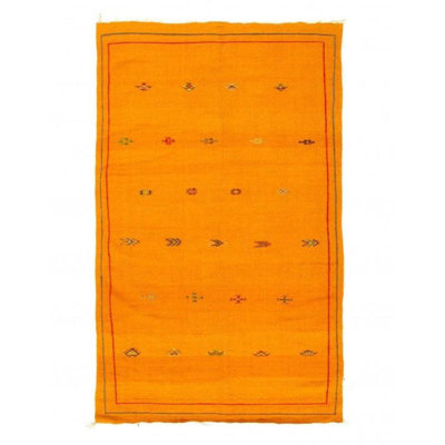 5'X8' Geometric Area Rug in Gold
