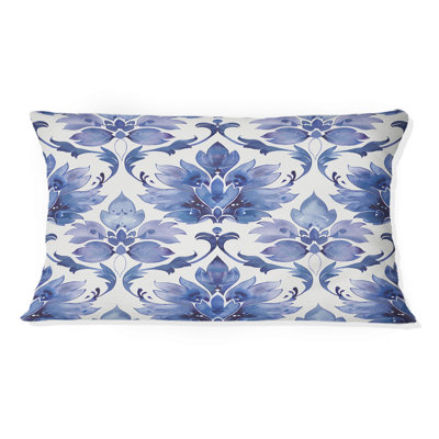 Coussin lombaire à imprimé damas - Glam