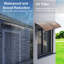 Winado Polycarbonate Gray Cover Door and Window Awning-94004692