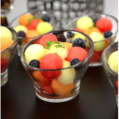 Kaleidoscope 8 oz. Slanted Footed Dessert Bowl