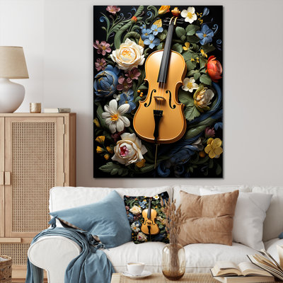 «Yellow Nature's Harmony» - art mural musique