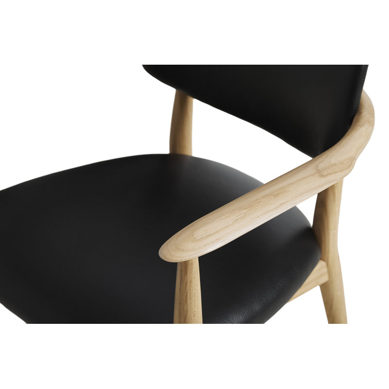 Slow Arm Chair, Black Oak, Omega Ice
