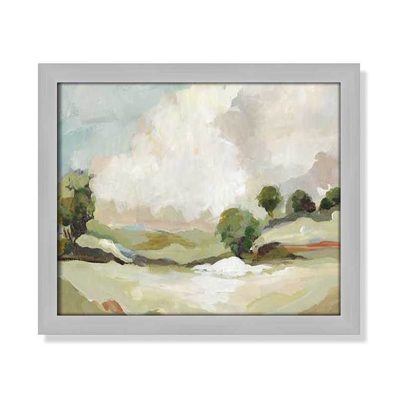Pastoral Land " Pastoral Land " by Allison Pearce, Silver, 13" H x 15" W x 1.25" D