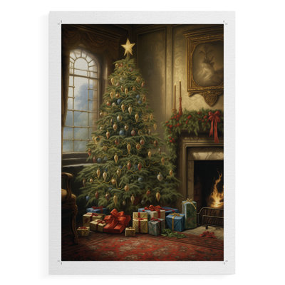 Art de Noël de Noël, impression sur toile seulement - non encadrée
