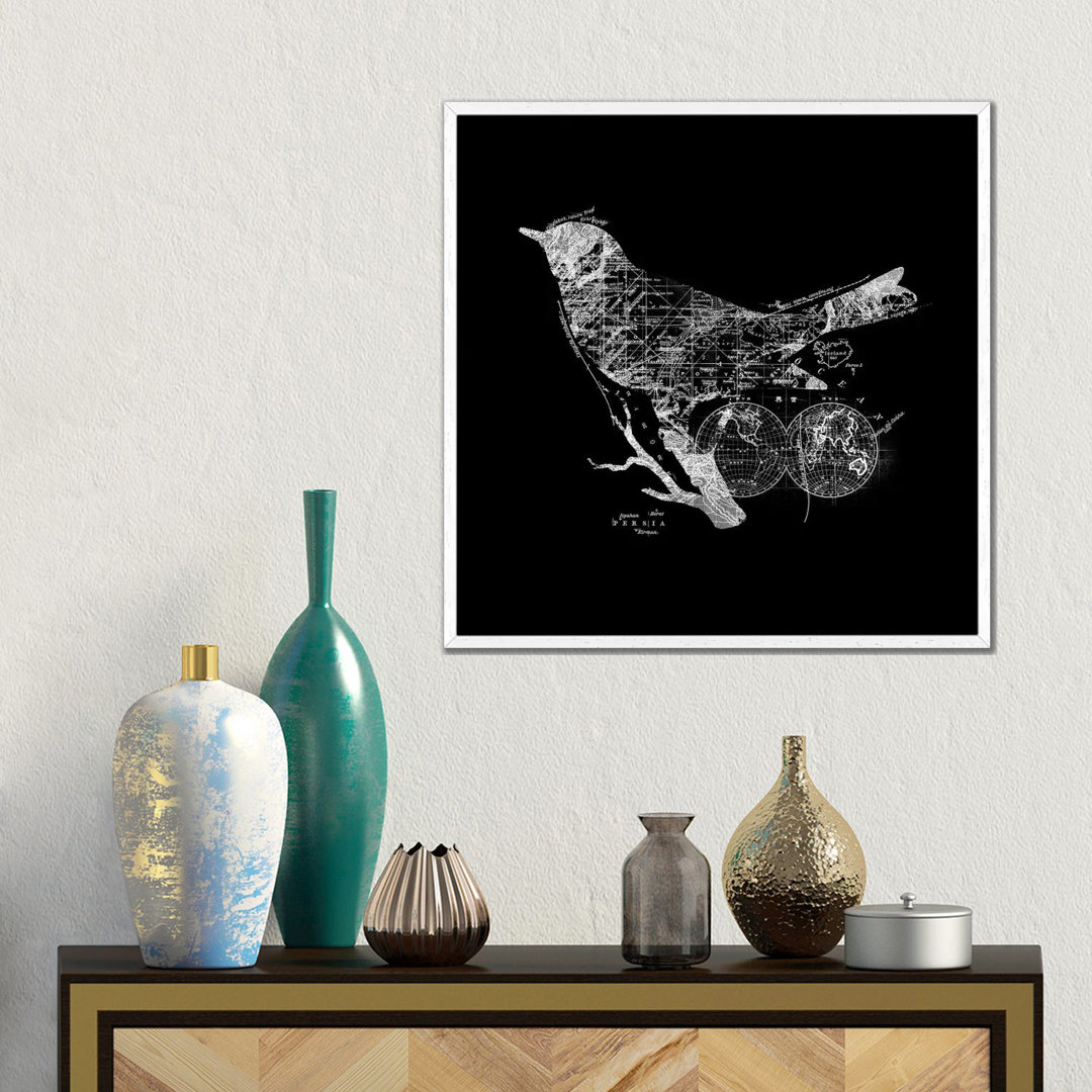 Bird Wanderlust von Tobias Fonseca - Galerie-umwickelte Leinwand Giclée auf Leinwand