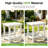 HIPS Outdoor Side Table for Adirondack Chairs, Easy Maintenance & Weather-Resistant Patio End Table with 220Lbs Load Bearing for Backyard, Pool, Patio, Porch, Garden, Lawn, Relaxing Companion-1233223601