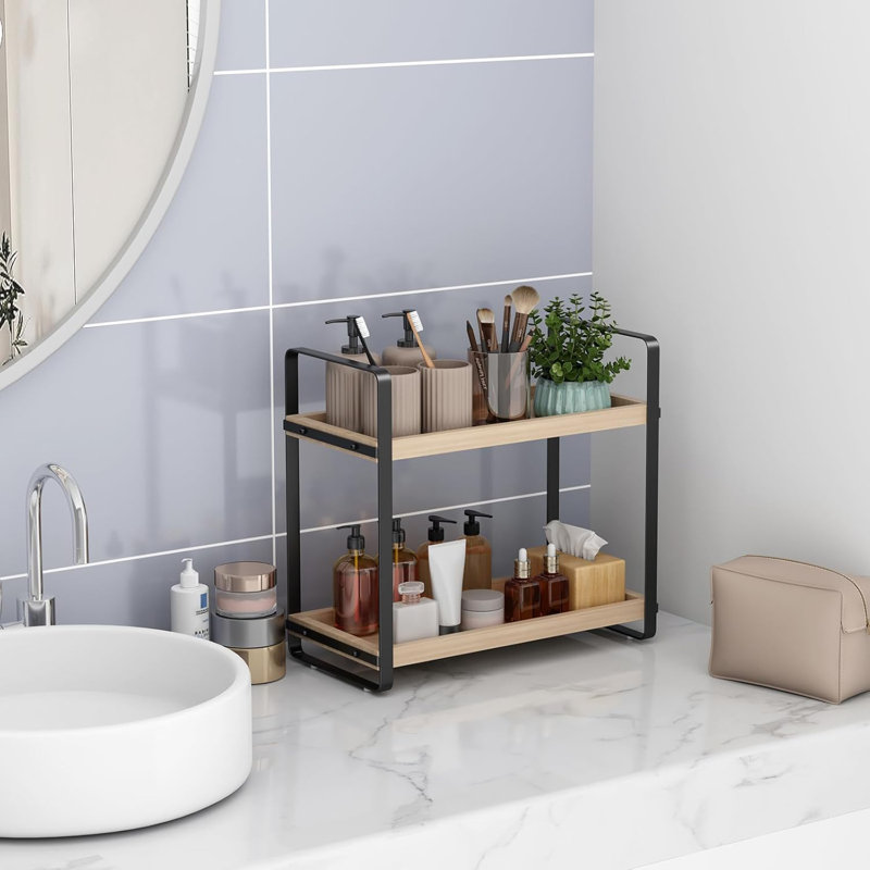 Bathroom Counter Organizer, Bathroom Countertop Organizer, Counter Rack, Countertop Storage, Organization And Storage, Makeup Rack, Sink Rack (2 Layers)