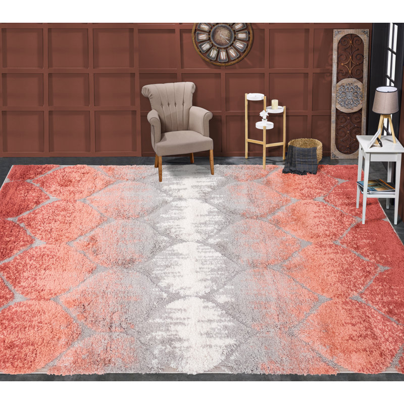 Aaeden Geometric Indoor Rug, Rectangle 5'4" x 8'