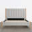 Rezana Solid Wood Boucle Upholstered Headboard Bed Frame-630869644-630869642