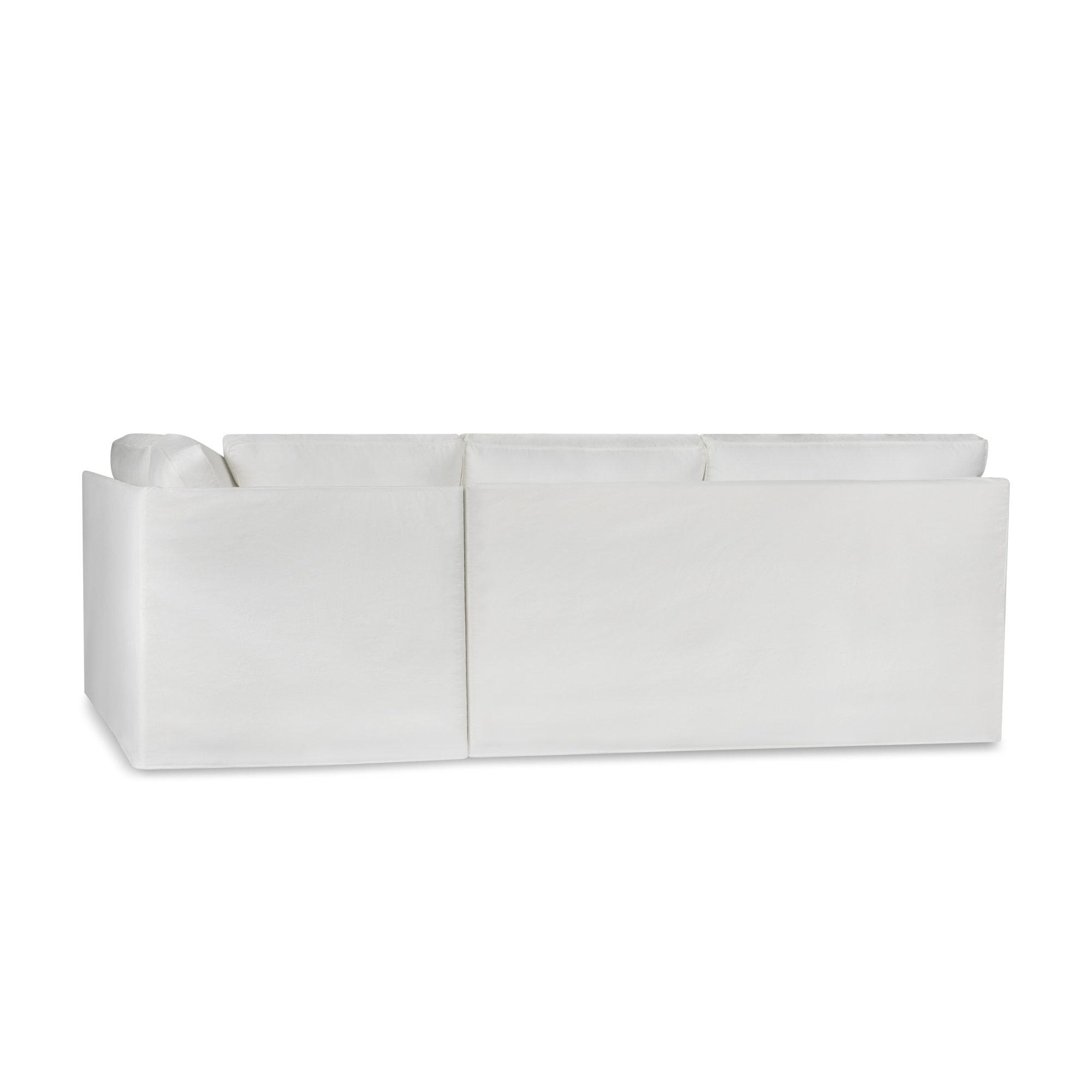 Conradina 2-Piece Slipcovered Sectional, Right Hand Facing, Bayou Off White Canvas