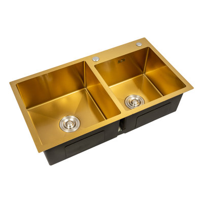 Stainless Steel Two Bowls Kitchen Sinks