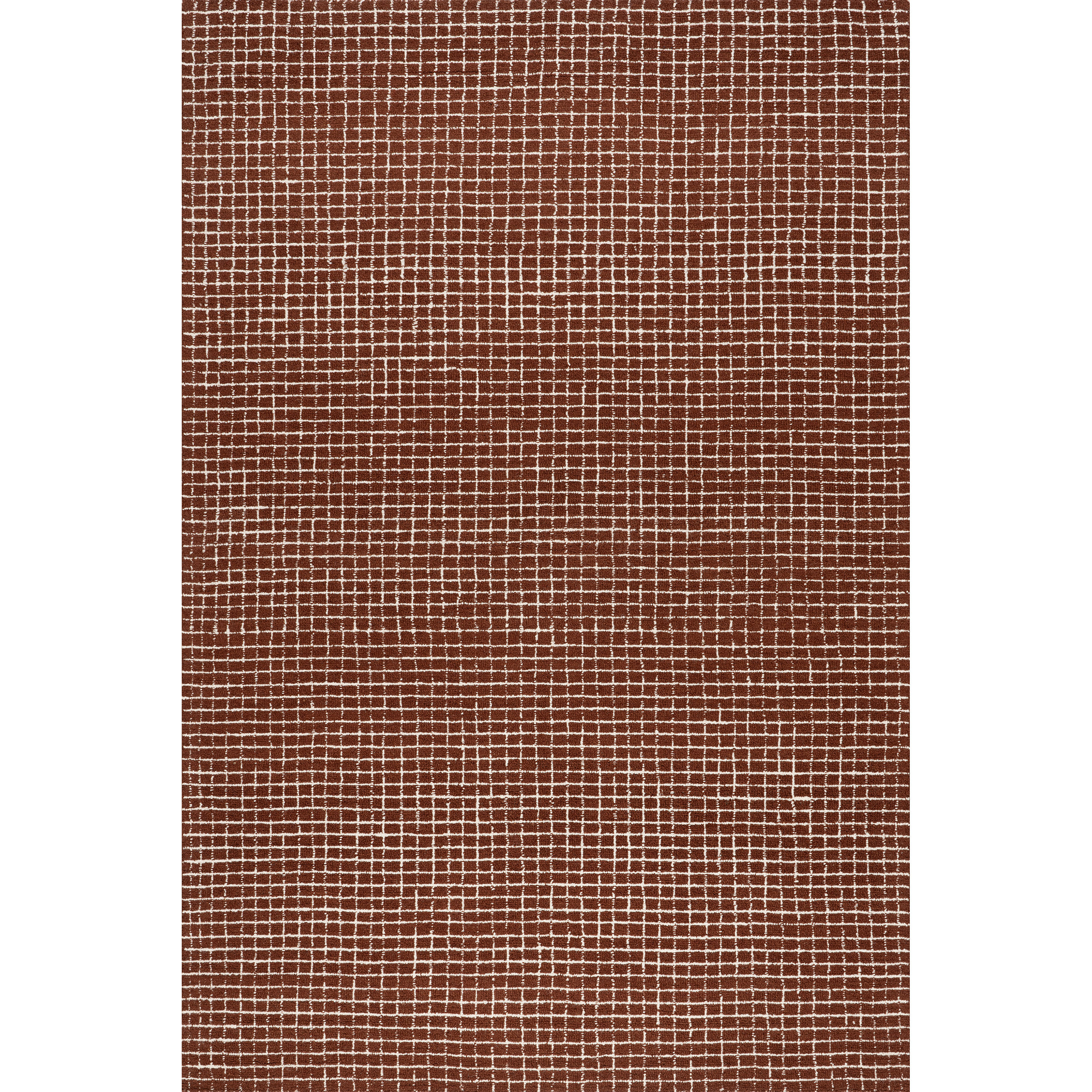 Katasha Checked Wool Area Rug 5’x8’