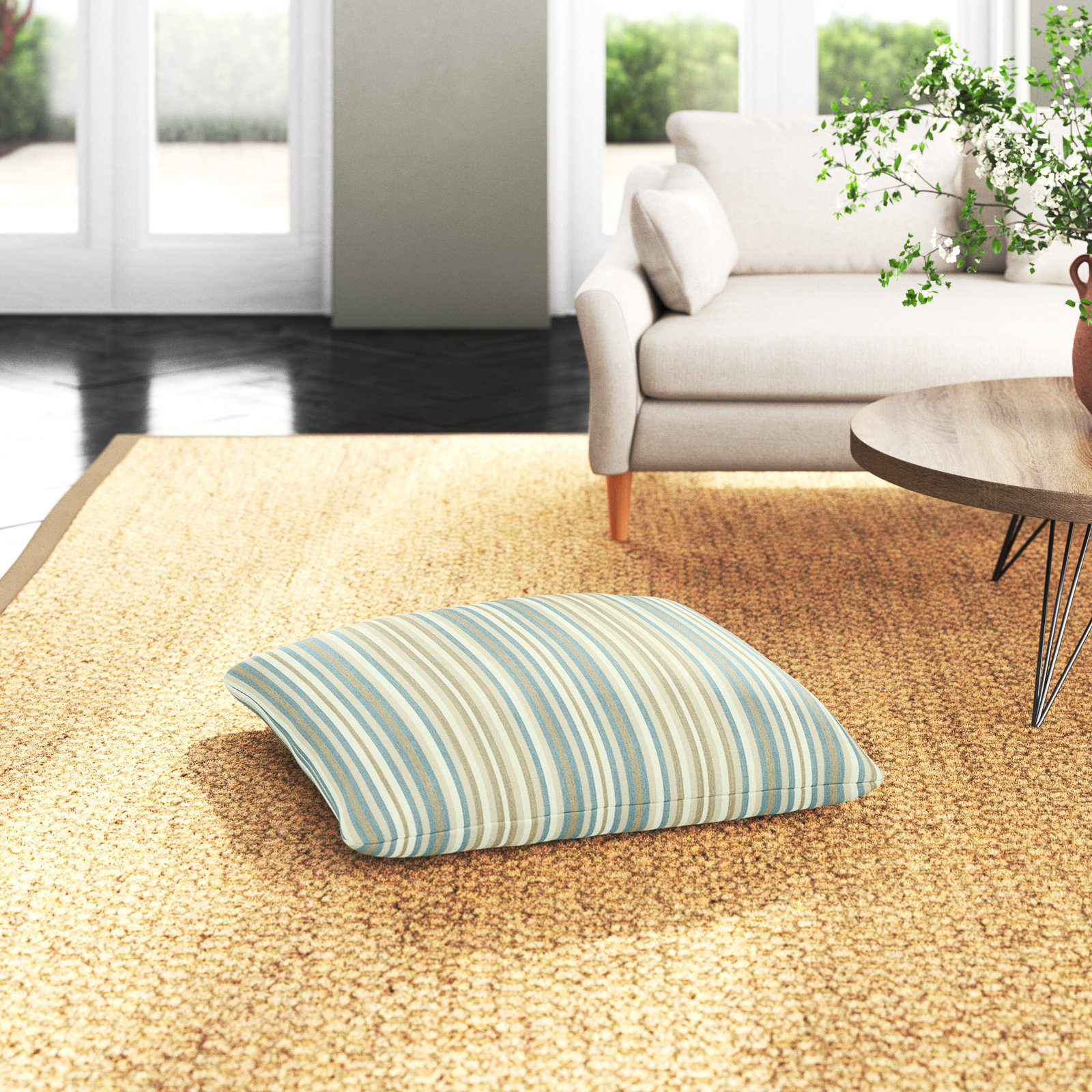 Zoa Striped Indoor/Outdoor Throw Pillow
