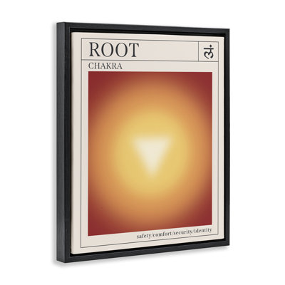 «Root Chakra», art mural encadré sur toile flottante, par Wild Apple Portfolio