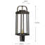Kelley Transparent Metal Outdoor Lantern Head
