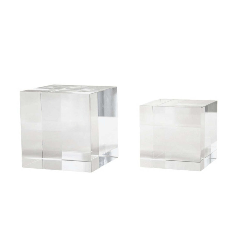 Crystal Cube Large, 5" H x 5" W x 5" D