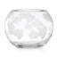 Spring Pansies Tonal Glass Table Vase