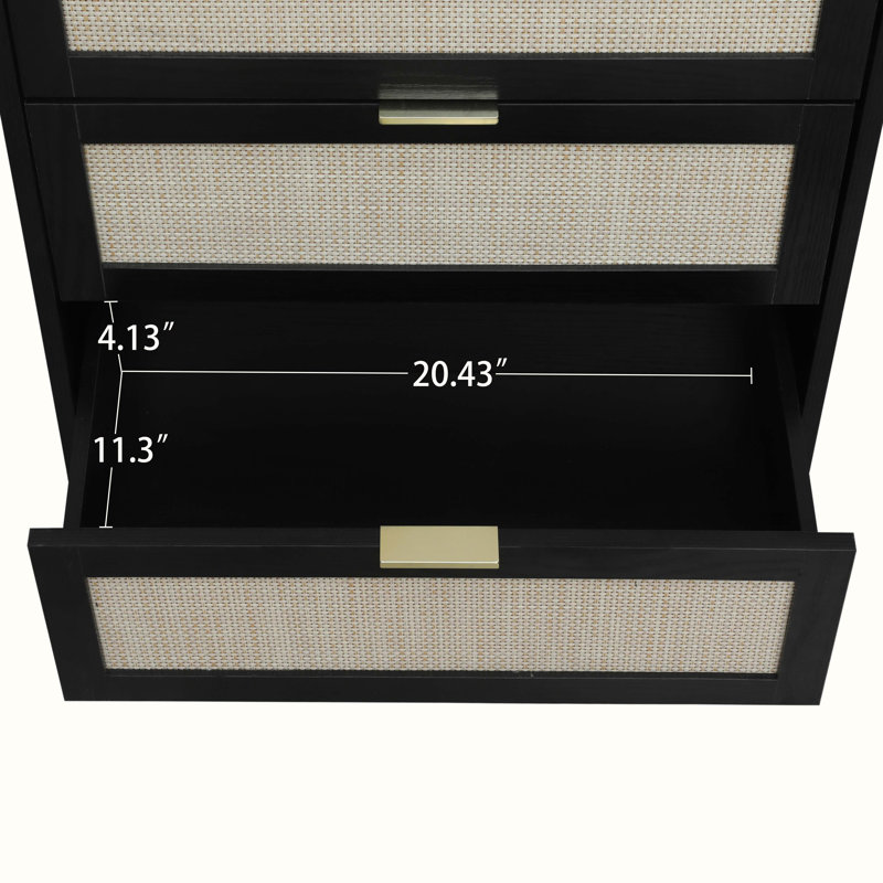 Buffet 23,62 po Alyzea, Noir