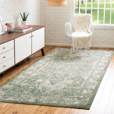 Alresford Oriental Green Area Rug
