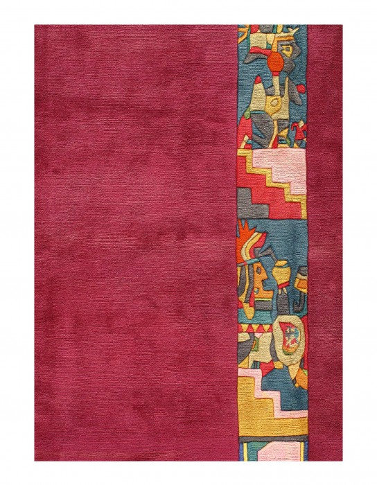 Haelly One-of-a-Kind 9'9" X 13'1" Hand Knotted Area Rug