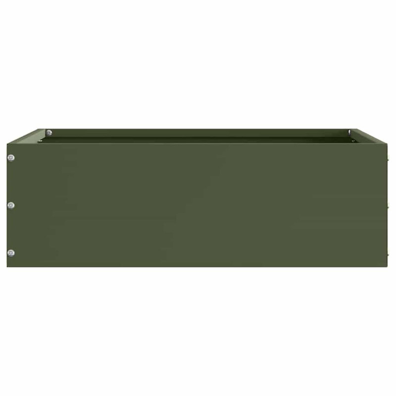 Steel Hardware, 13cm H x 40cm W, Olive Green
