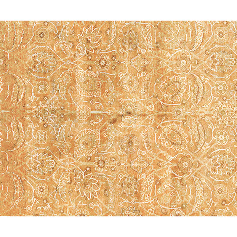 High-Quality Hand-Knotted Rust Area Rug