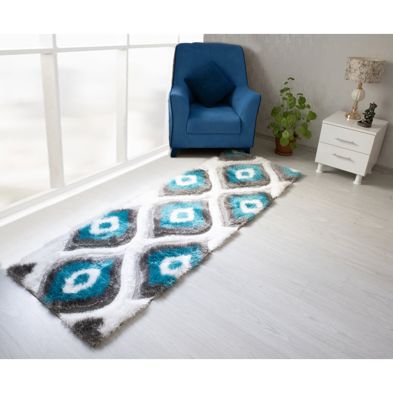 Abstract Rug, Runner 2' x 7'