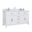 60" vanity with solid hardwood frame, quartz countertop, soft-close drawers, CUPC sink and Vannes flip-top storage