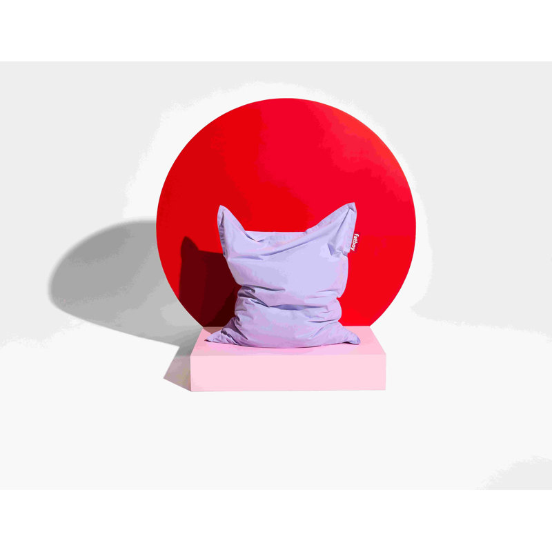 Lilac Soft Plush Cotton Bean Bag Chair with Removable Cover