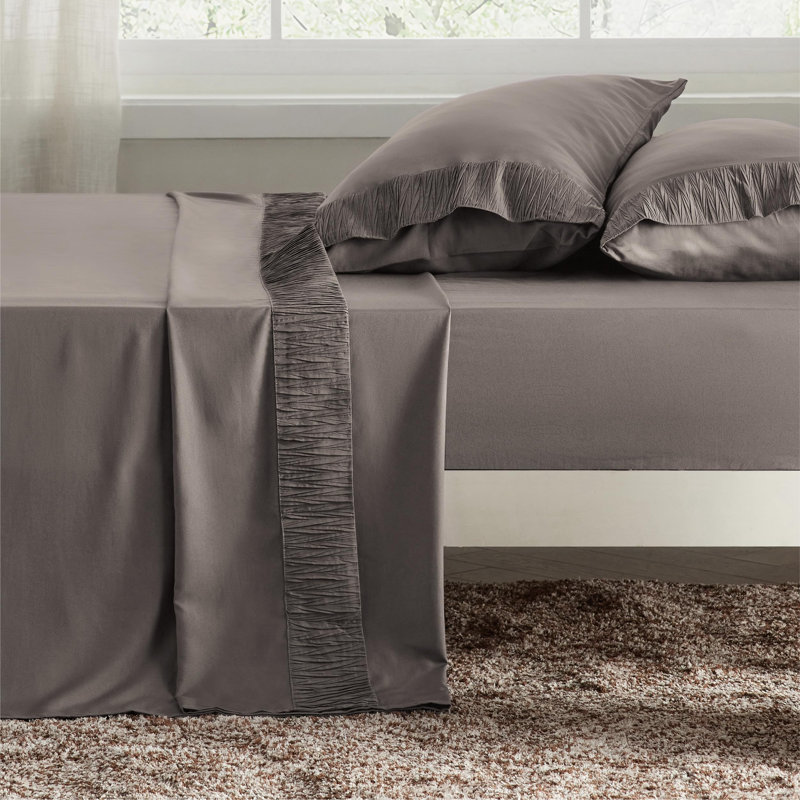 Bedsure Polyester Microfiber Sheet Set Hotel Luxury Sheets, Easy Care Cooling Bed Sheet Set 84GSM(89" x 101")GentleSoft™️