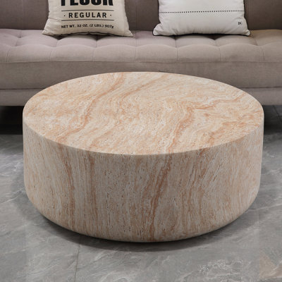 Tables basses modernes Modernes, terrasse en faux travertin MgO 31,89 pouces