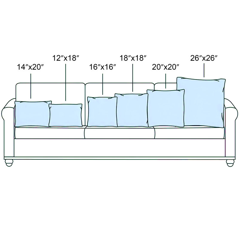 Coussin Trendy, H 14 po x l 14 po, Bleu / vert / brun clair