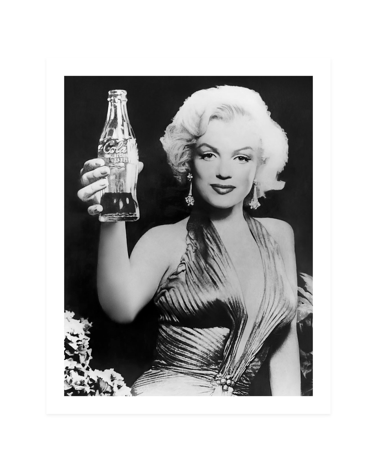 Marilyn Monore For Coca-Cola On Paper Print