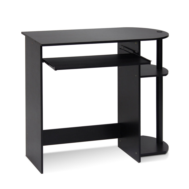Simplistic Easy Assembly Computer Desk, Espresso